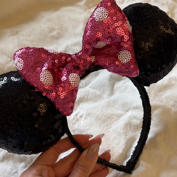 Disney Accessories - Sequin Minnie Mouse Ears Headband